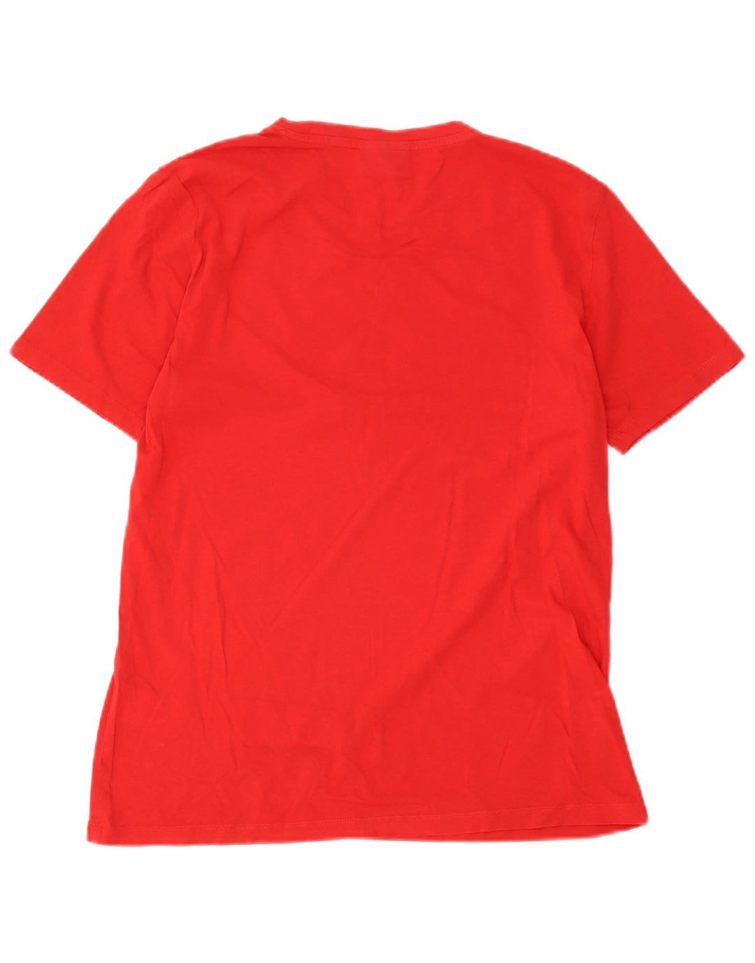 Hugo Boss Hombre Camiseta Gráfica Top Pequeño Algodón Rojo