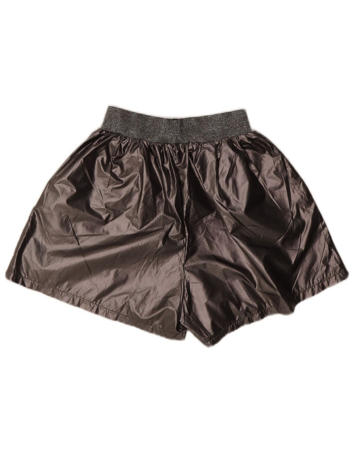 Vintage mujer deporte pantalones cortos Reino Unido 16 poliéster gris grande