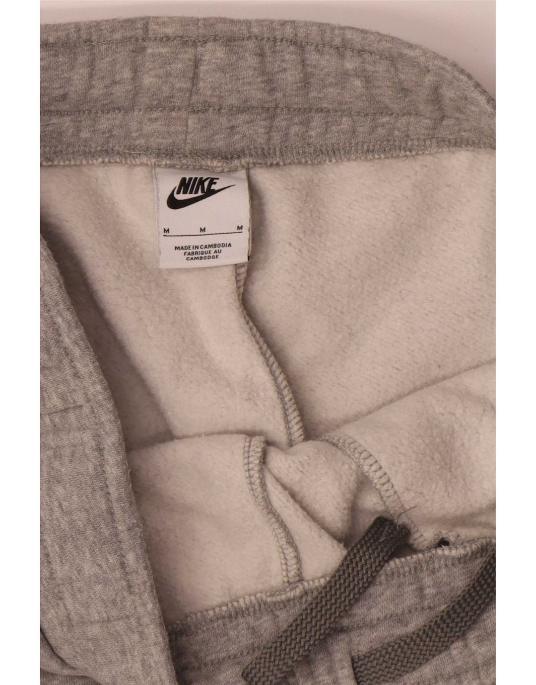 Nike Hombre Pantalones De Chándal Gráfico Joggers De Algodón Color Block Gris Medio