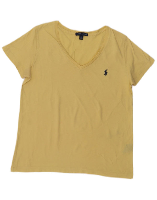 Ralph Lauren - Camiseta para mujer (talla XL), color amarillo