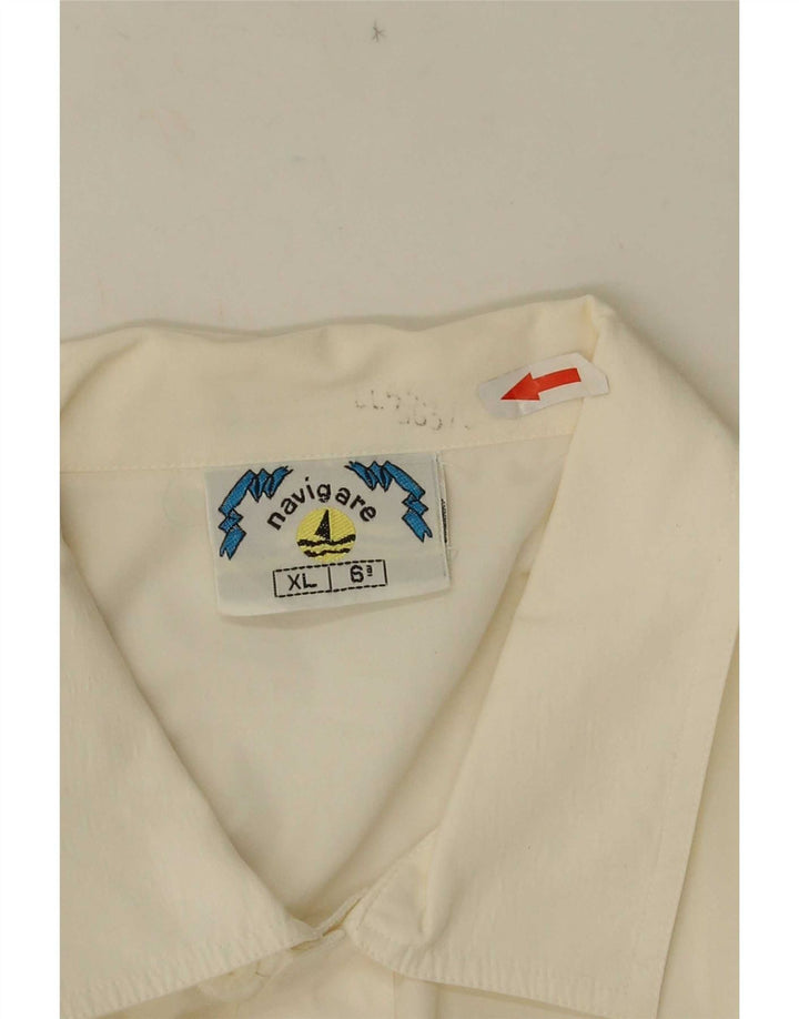 Navigare Camisa Manga Corta Hombre XL Blanco