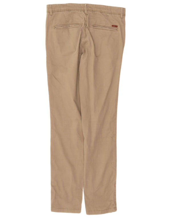 Jack & Jones Womens Slim Chino Trousers W30 L32 Beige Cotton