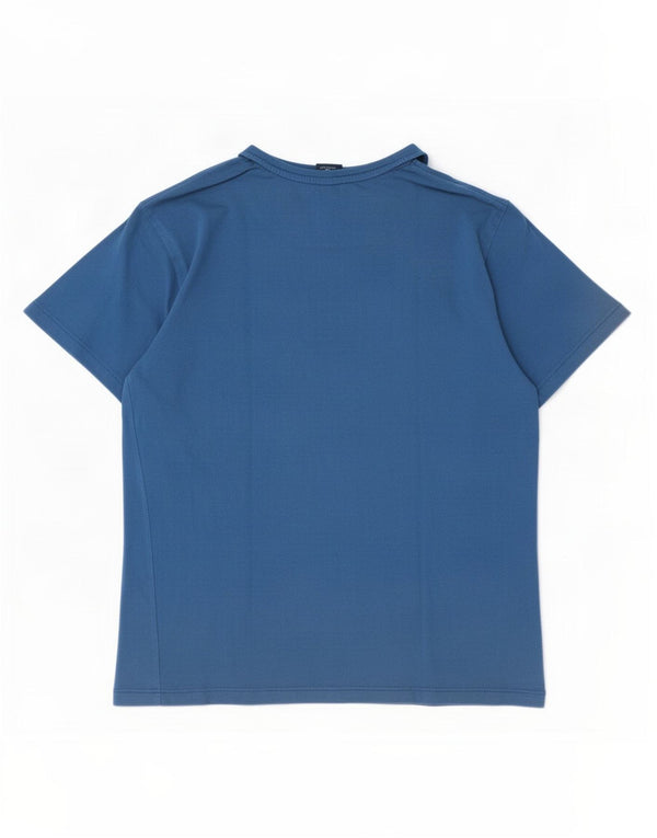 North Sails Hombre Camiseta Gráfica Top Algodón Azul Medio