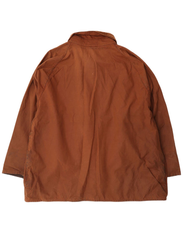 Barbour Chaqueta de algodón encerado Beaufort para hombre UK 44 2XL Algodón marrón