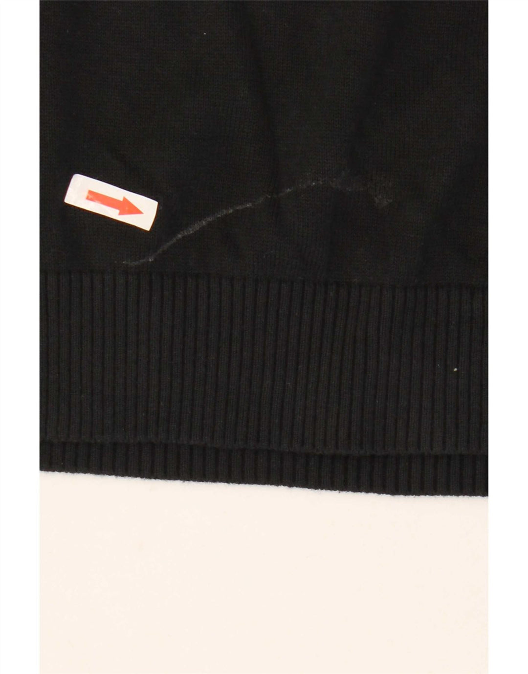 Tommy Hilfiger Jersey con Cuello en V para Hombre Suéter Medio de algodón Negro