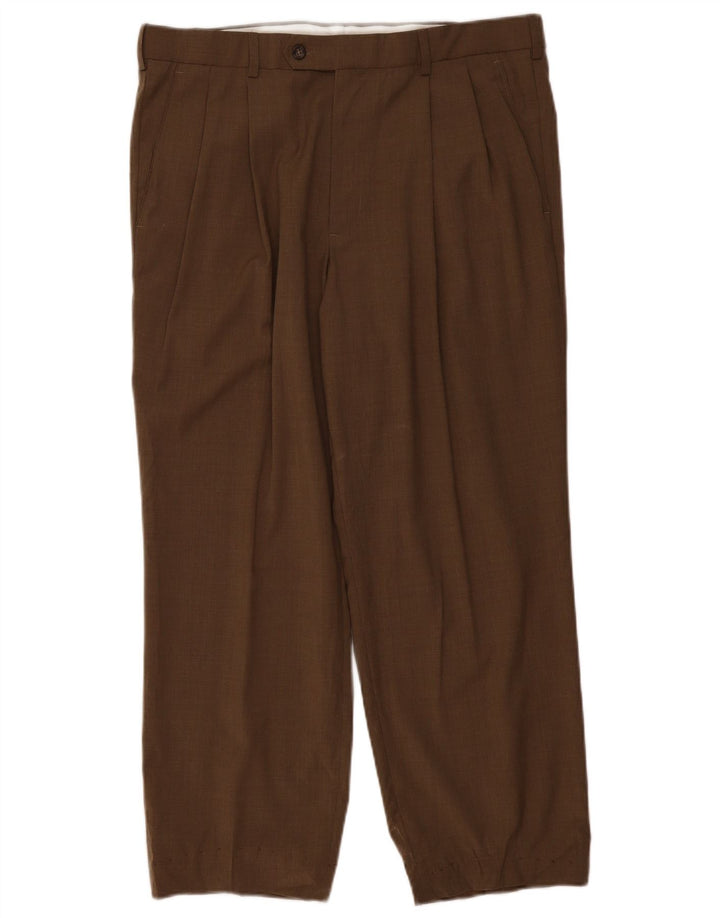 Dockers Pantalón de traje con pinzas para hombre W36 L27 Caqui