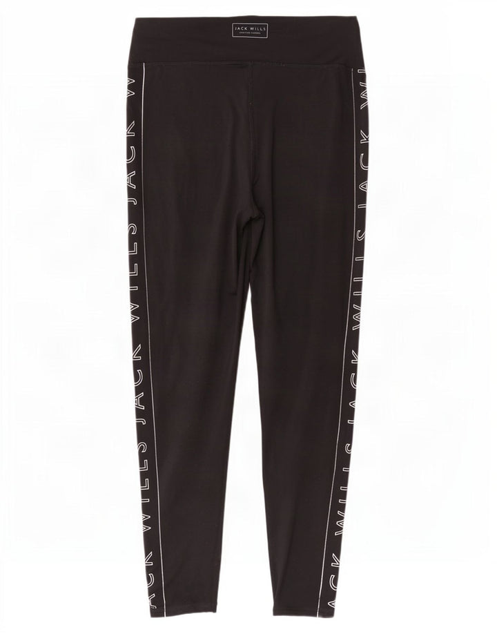 Jack Wills Leggings gráficos para mujer UK 40 Mediano Poliéster negro