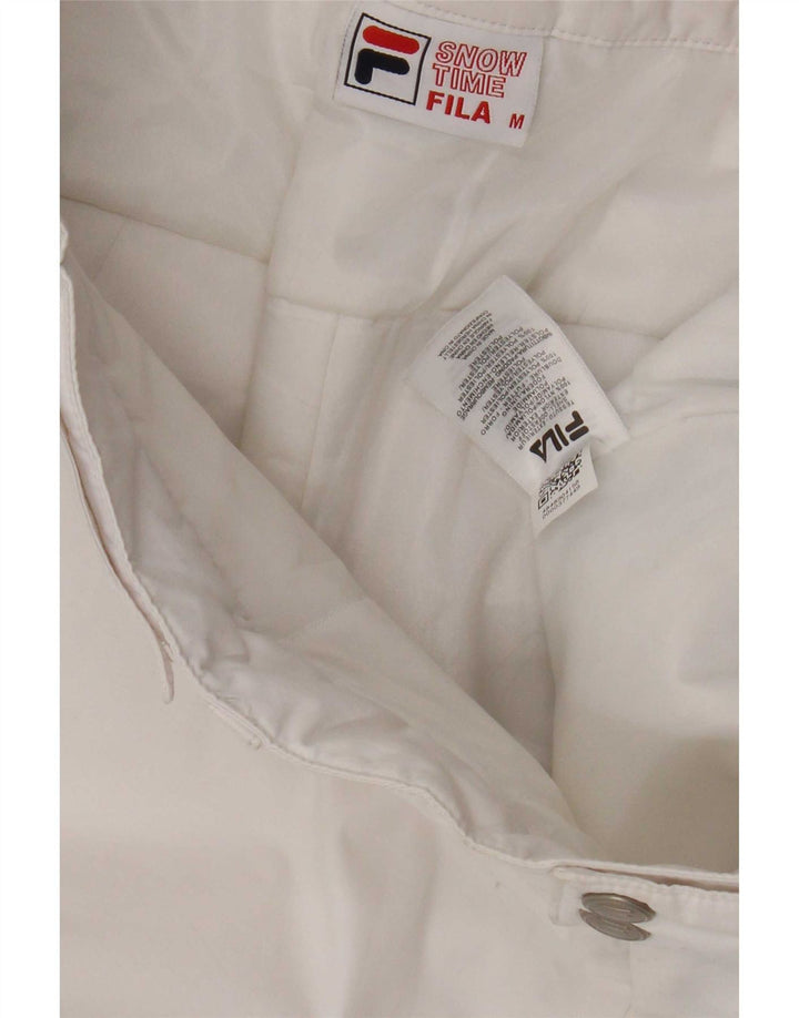 Fila - Pantalones de esquí para hombre, nailon color block mediano, color blanco