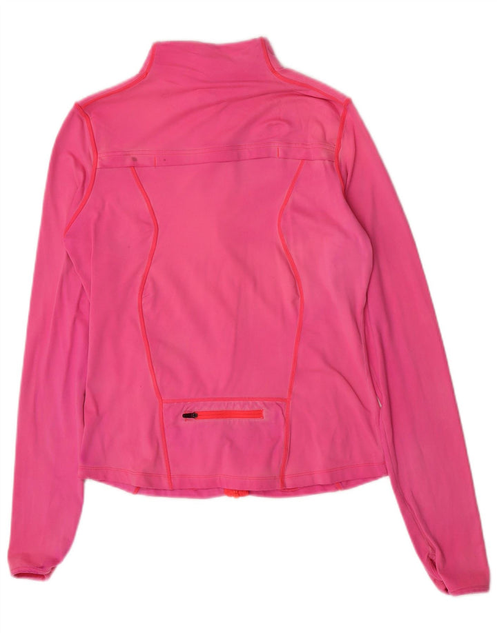 Chaqueta superior de chándal para mujer Ellesse UK 12 Medium Pink Nylon