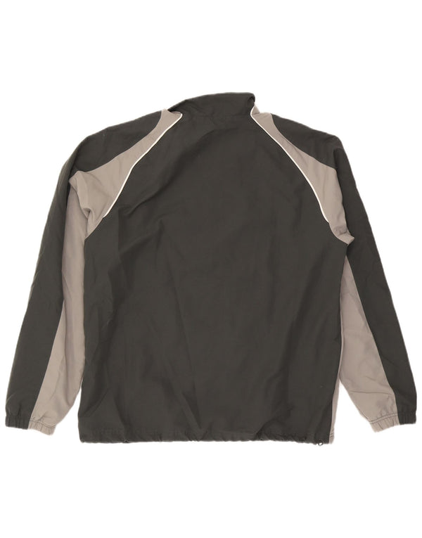 Reebok Mens Tracksuit Top Jacket Large Black Colourblock Polyester