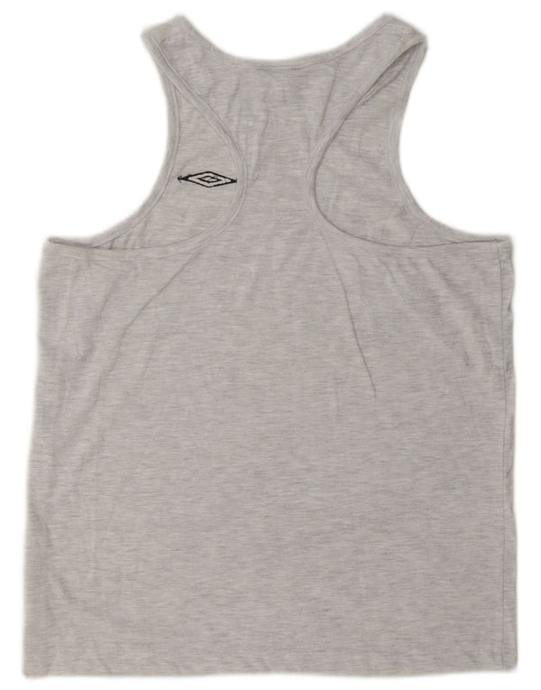 Umbro Hombre Chaleco Top Poliéster Moteado Gris Medio