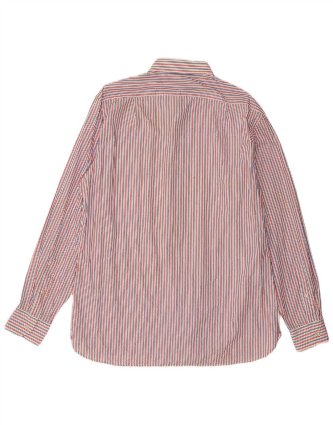 Boggi Milano Camisa Grande De Algodón A Rayas Rojas Hombre