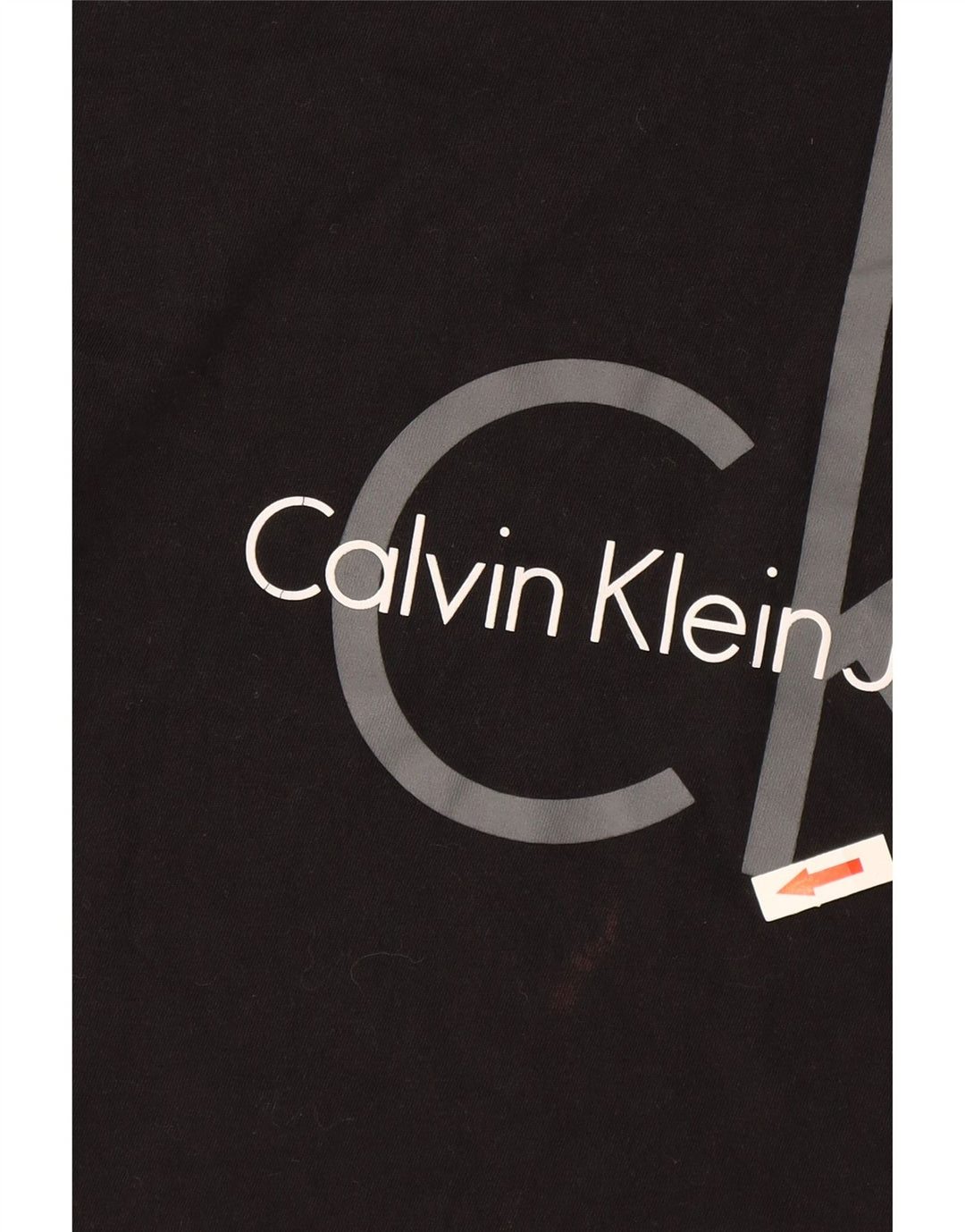 Calvin Klein Jeans Hombre Camiseta Gráfica Top Mediano Negro