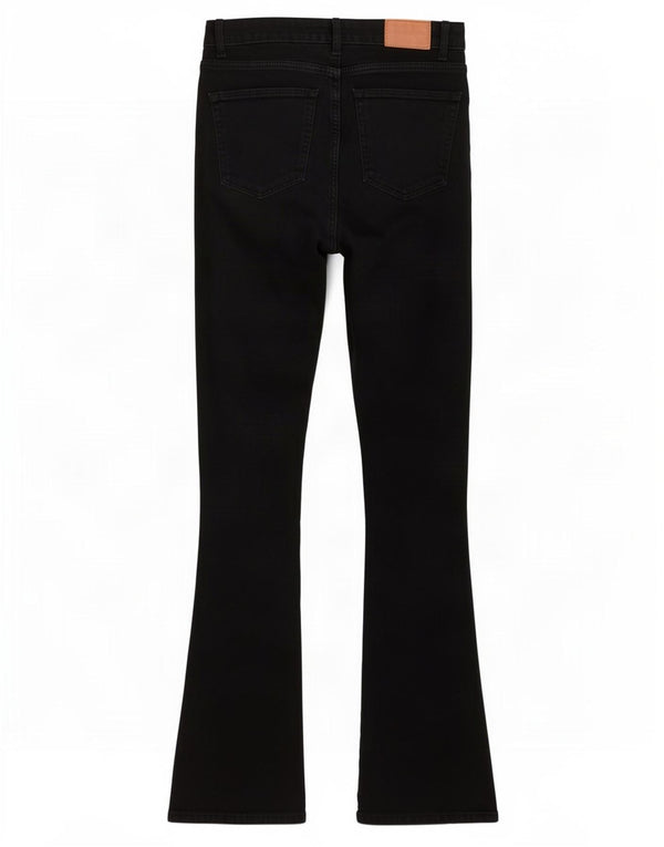 Zara Jeans Acampanados Desgastados para Mujer EU 34 2XS W24 L33 Negro