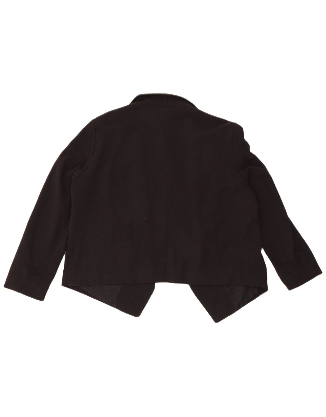 BENETTON Chaqueta Bolero para Mujer UK 46 Grande Poliéster Negro