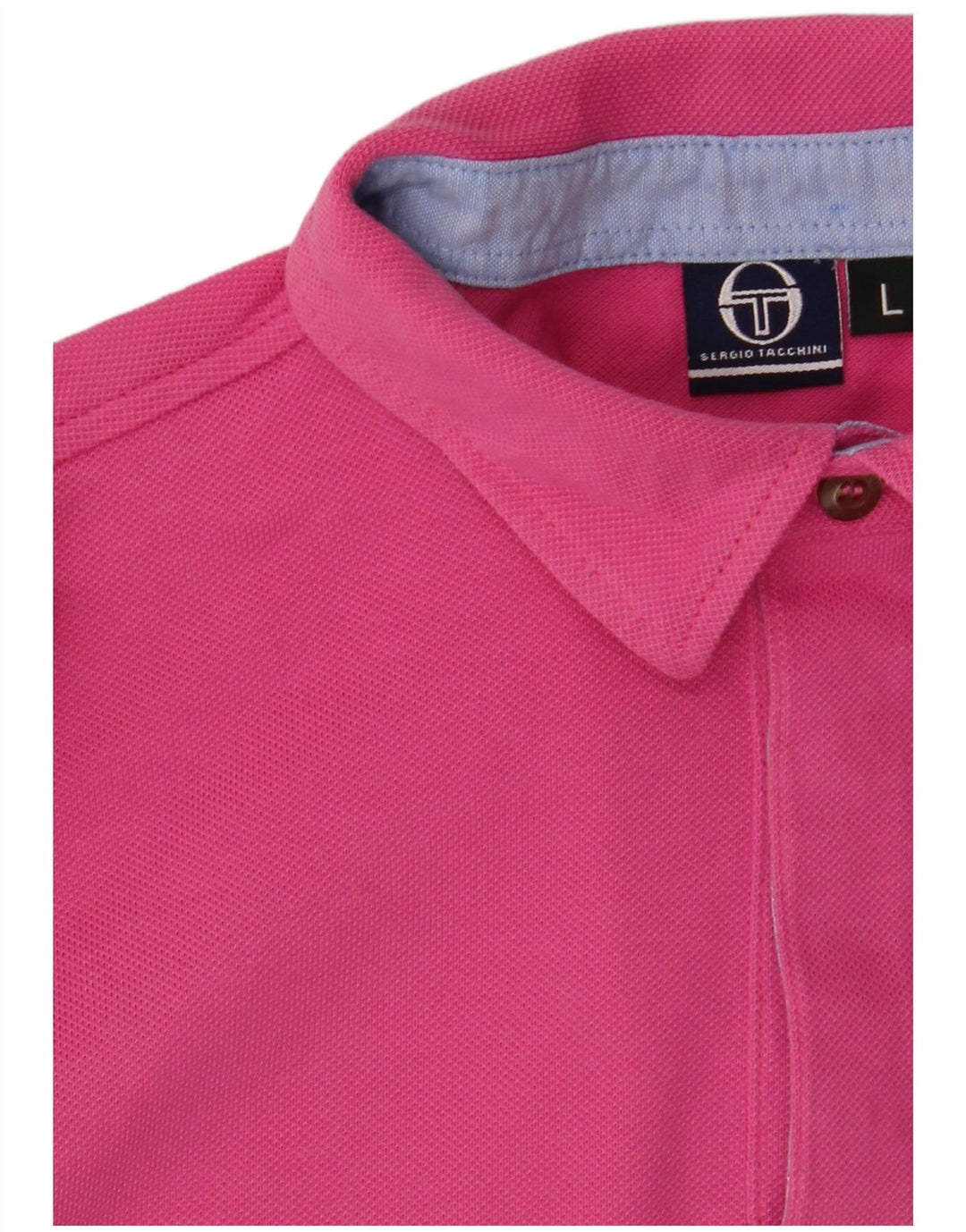 Sergio Tacchini Polo para hombre grande rosa