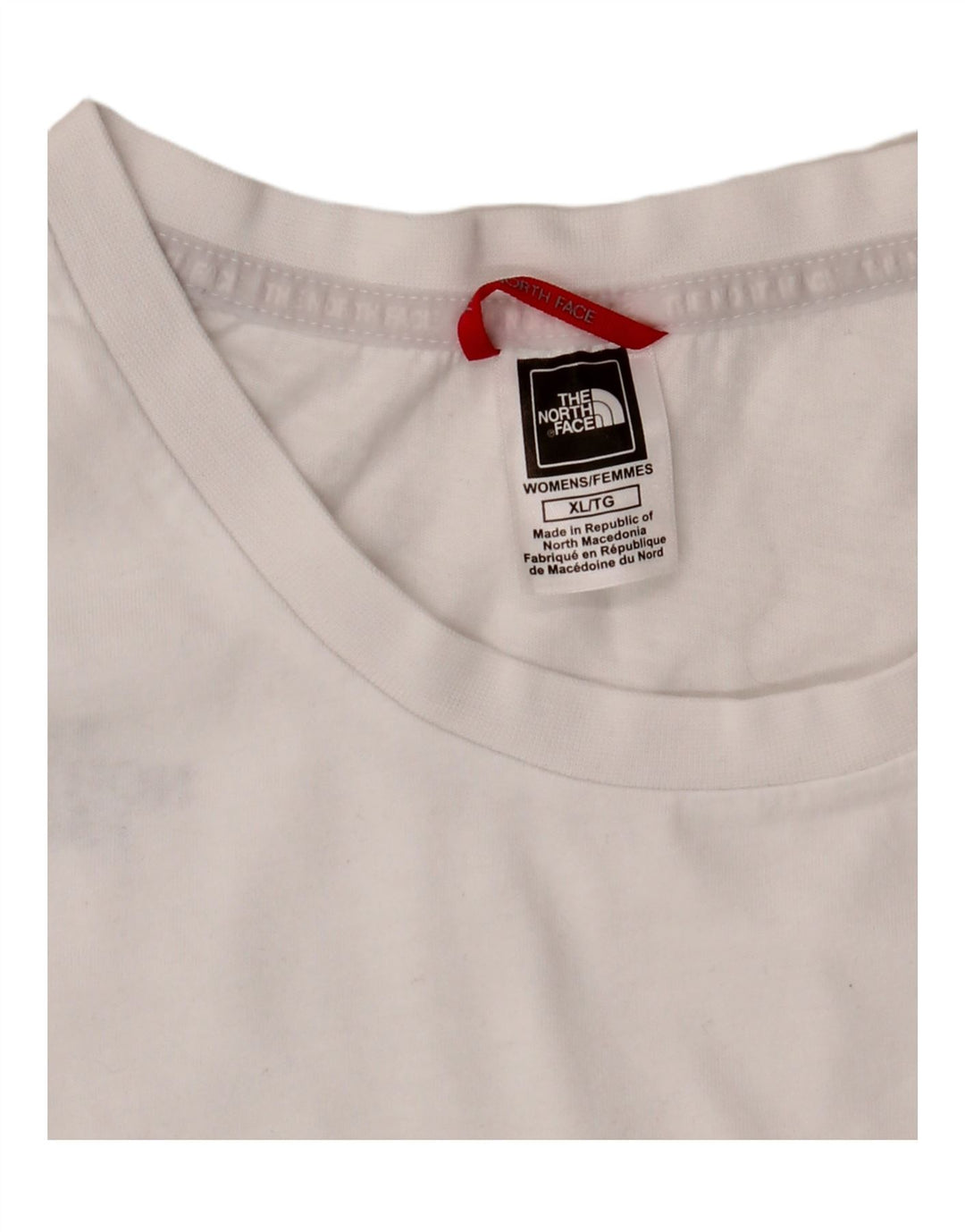 THE NORTH FACE Top gráfico para mujer de manga larga UK 40 XL Blanco