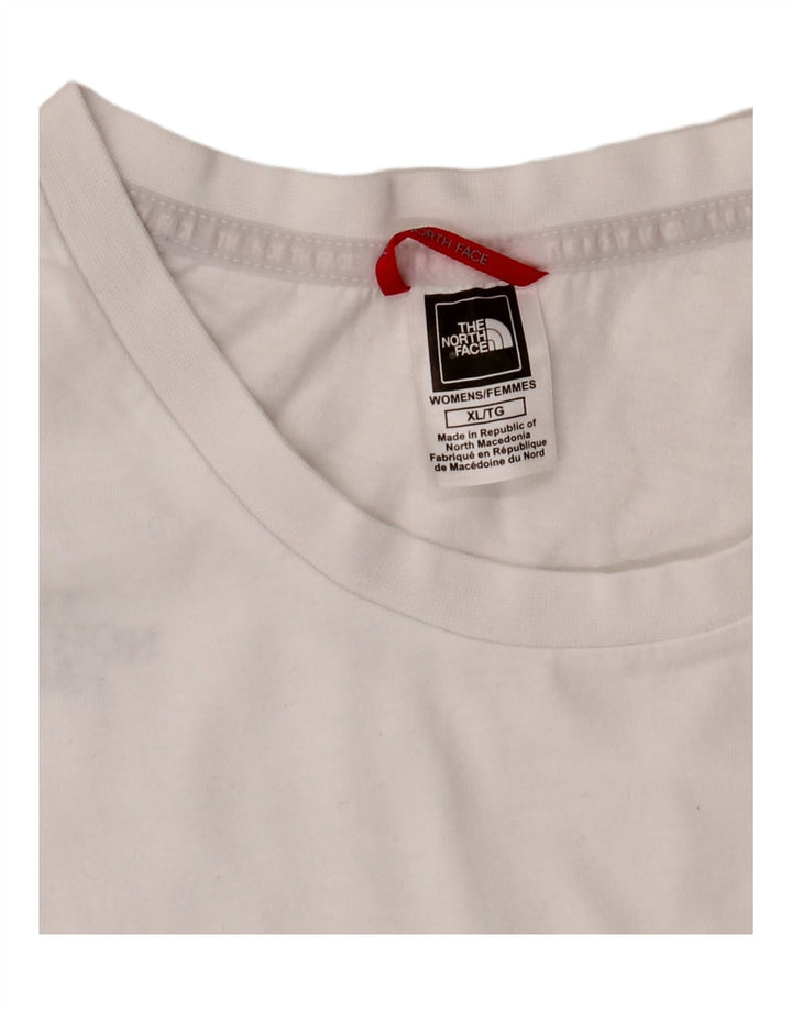 THE NORTH FACE Top gráfico para mujer de manga larga UK 40 XL Blanco