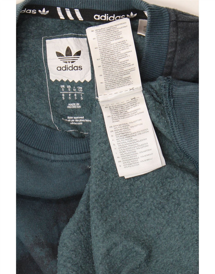 Adidas Hombre Sudadera Jumper Small Azul Tie Dye Algodón