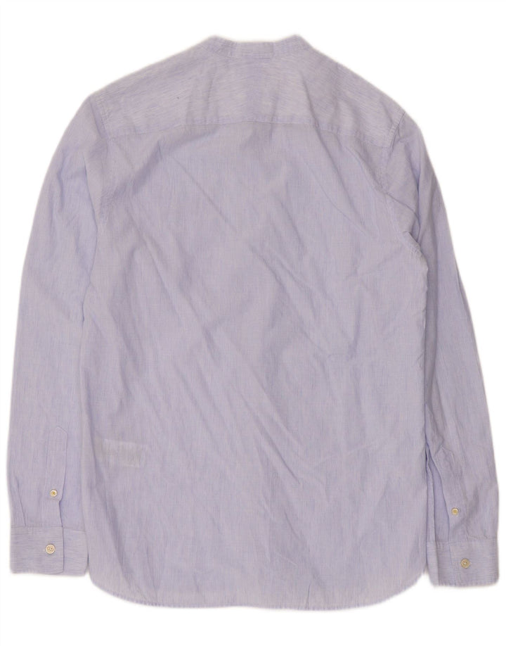 Ted Baker Camisa para hombre Talla 3 Algodón a rayas azul medio