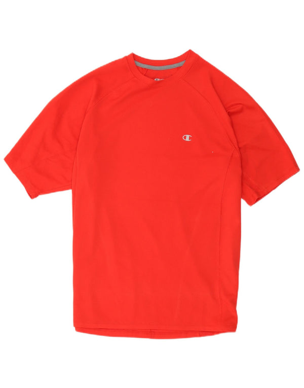 Champion Mens T-Shirt Top Large Red Polyester