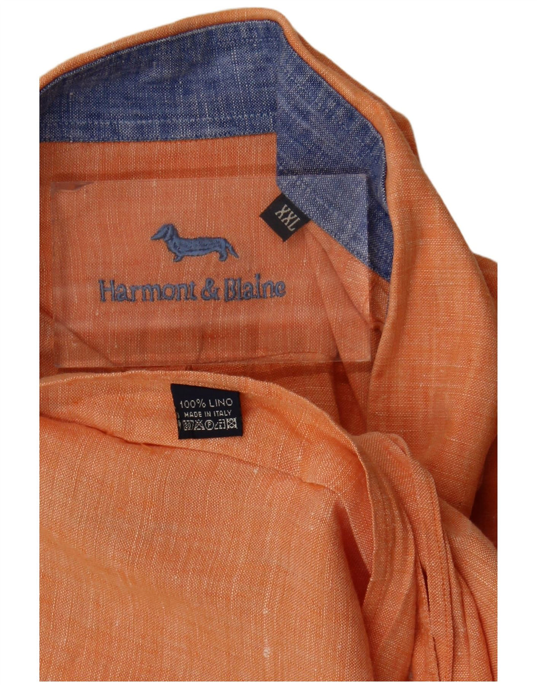 Camisa Harmont & Blaine para hombre 2XL Lino naranja