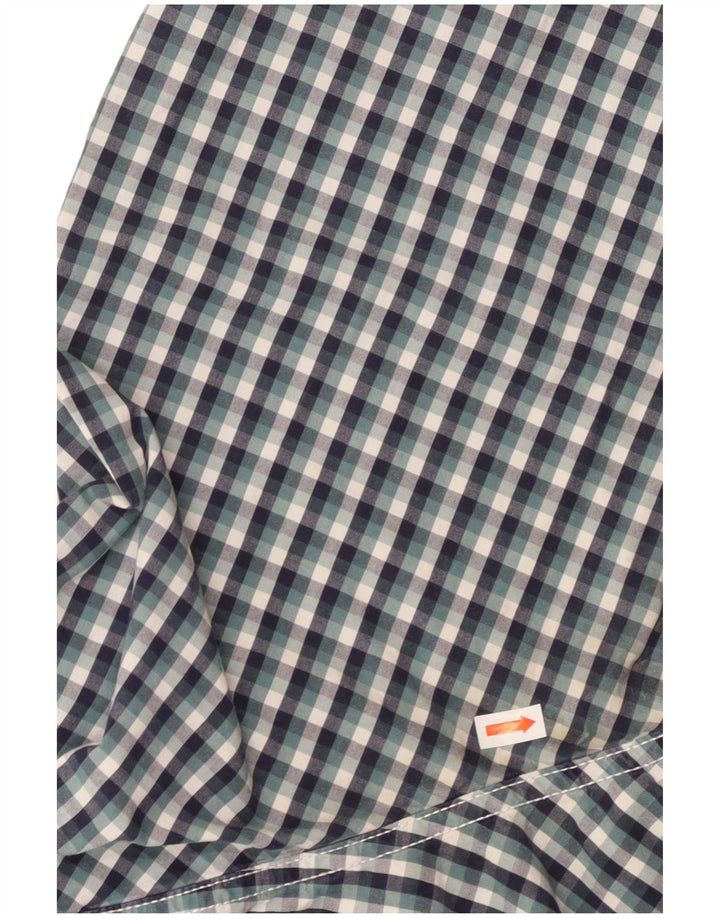 FAT FACE Camisa para hombre 2XL Algodón a cuadros azul