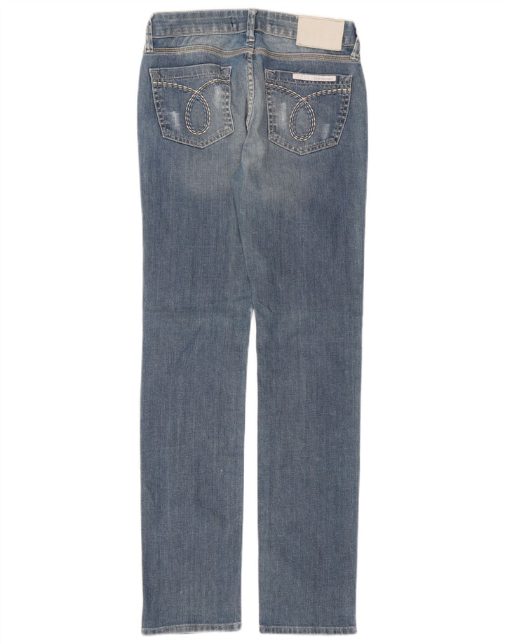 Vaqueros Rectos Calvin Klein Mujer W26 L31 Algodón Azul