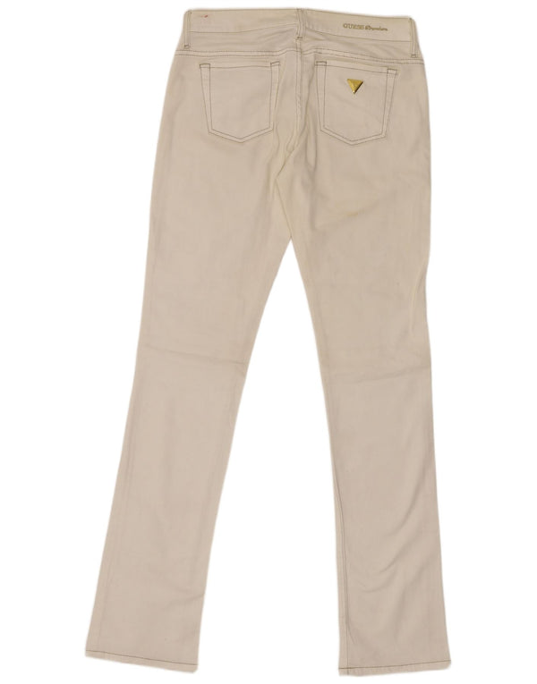 Vaqueros Guess Mujer Skinny W27 L34 Algodón Blanco