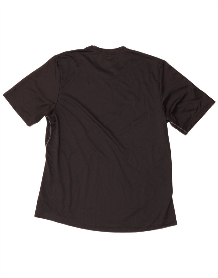 ADIDAS Camiseta Climalite para hombre Top Grande Poliéster negro