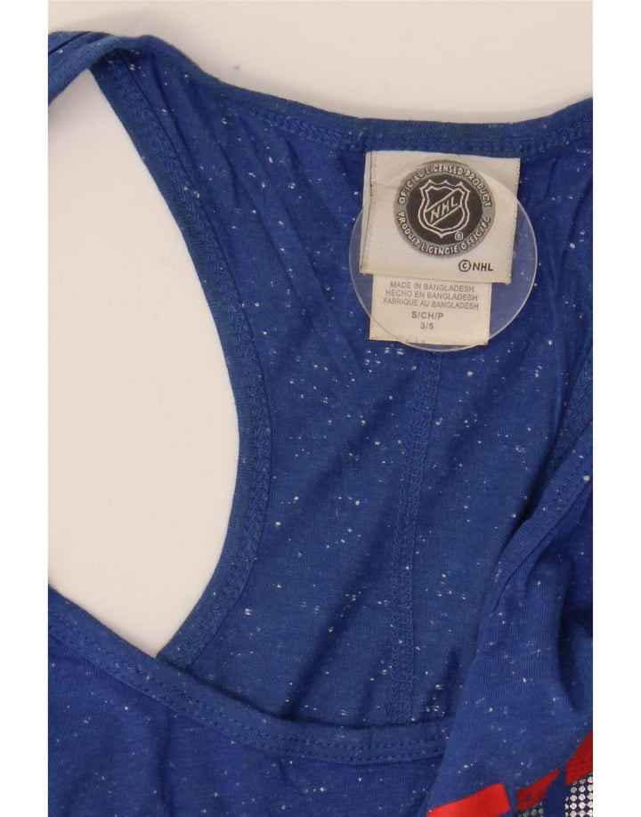 NHL Montreal Canadiens - Chaleco gráfico para mujer, talla 10, color azul pequeño