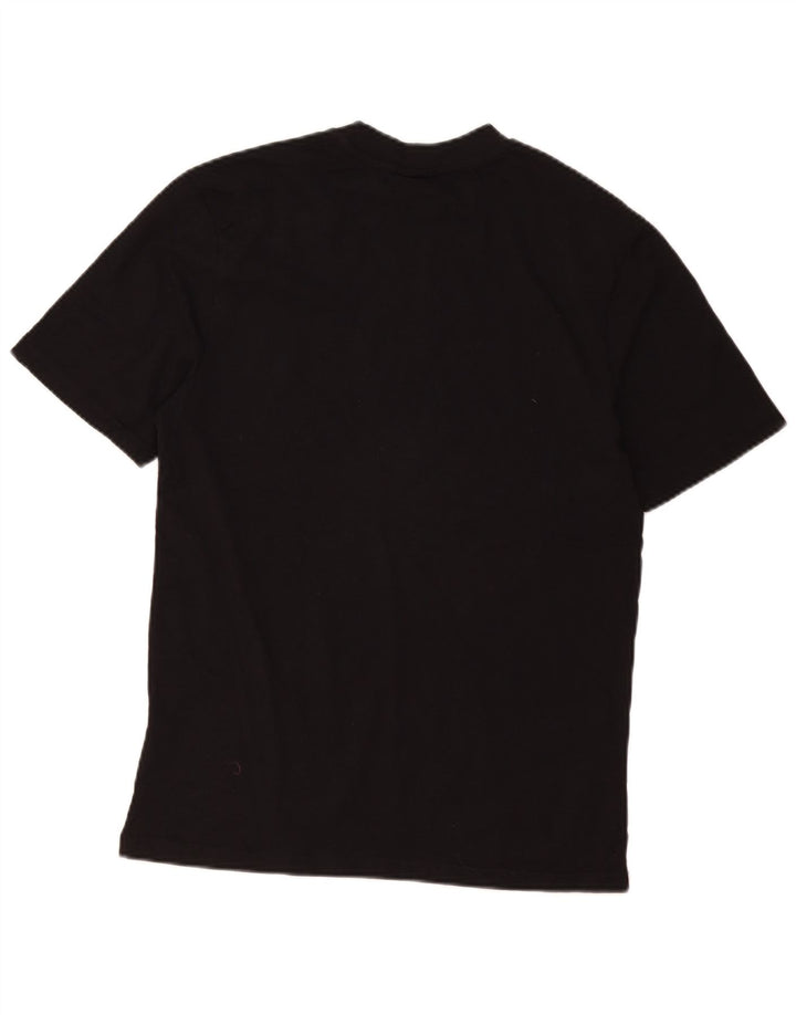 Umbro - Camiseta gráfica para hombre, talla pequeña, algodón negro