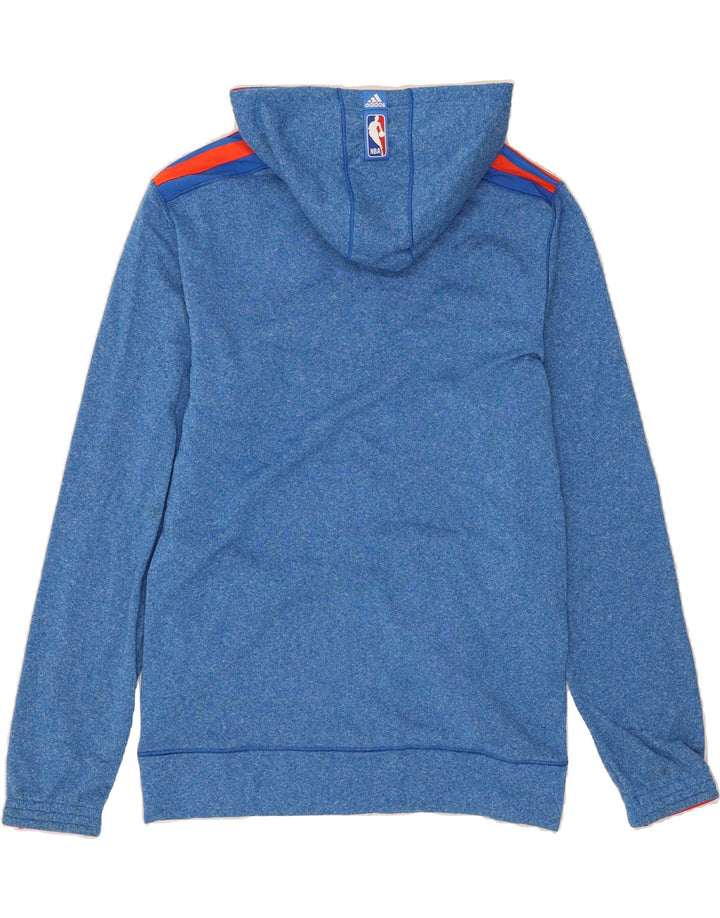 ADIDAS Mens Graphic Zip Hoodie Sweater Large Blue Polyester Vintage Adidas and Second-Hand Adidas from Messina Hembry 