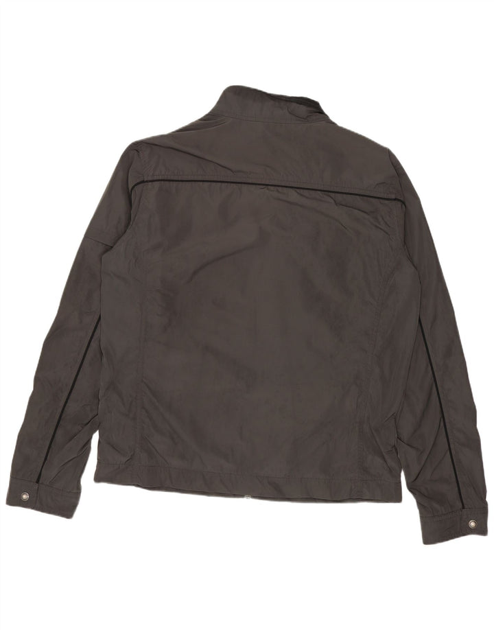 Calvin Klein Jeans Chaqueta utilitaria gráfica para hombre UK 38 Poliéster gris medio