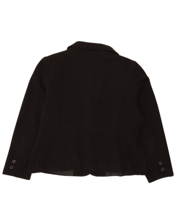 Marks & Spencer Chaqueta tipo blazer de 2 botones para mujer UK 20 2XL Poliéster negro