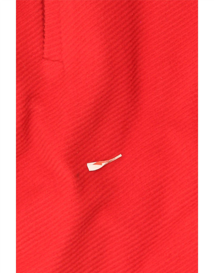 Abrigo Oversize Valentino Mujer IT 40 Small Lana Color Block Rojo