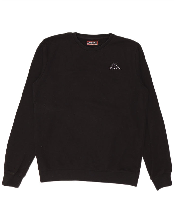 Kappa Hombre Sudadera Jumper Medium Negro Algodón
