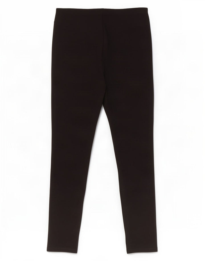 Zara Mujer Crop Leggings UK 42 Mediano Negro