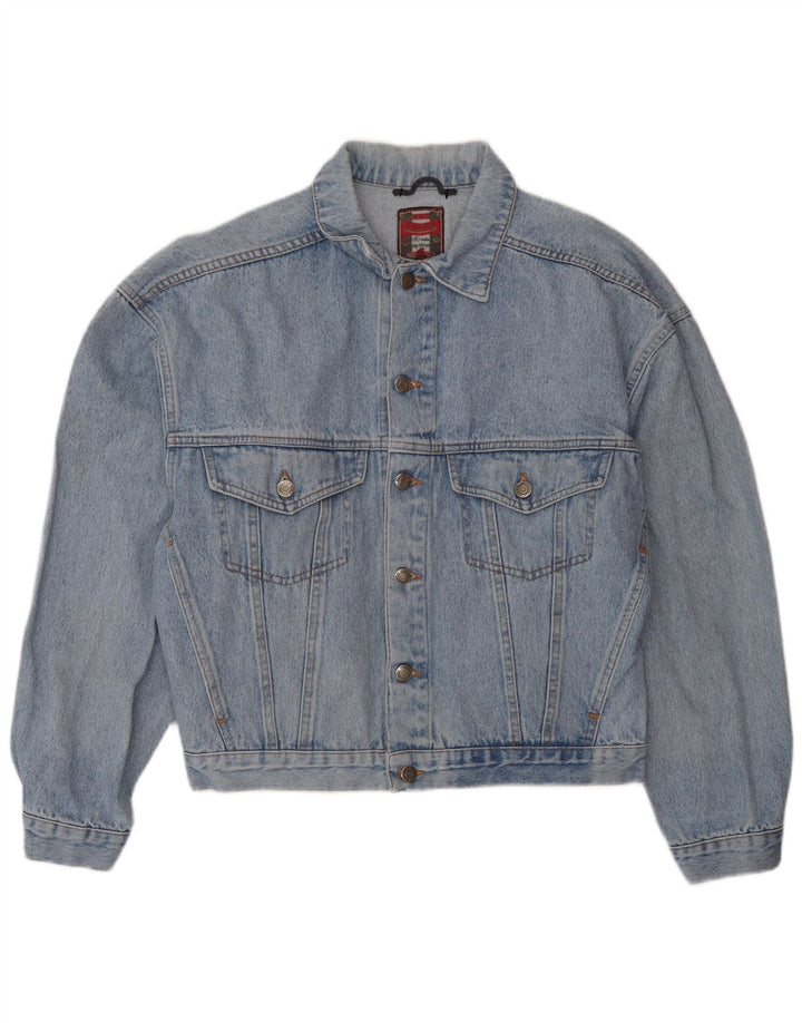 VINTAGE Chaqueta vaquera para hombre Reino Unido 38 Azul medio