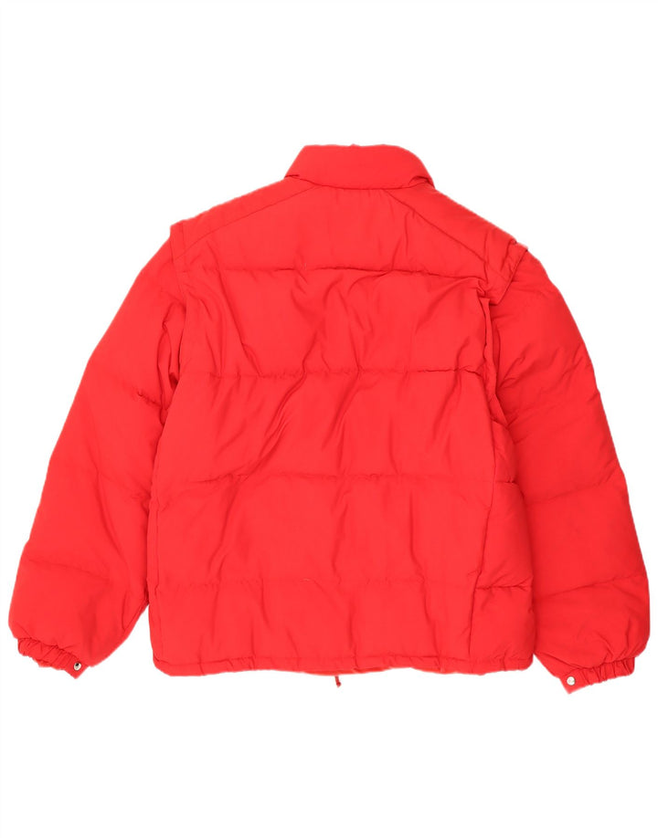 MC ROSS Mens Padded Jacket UK 40 Large Red Polyamide