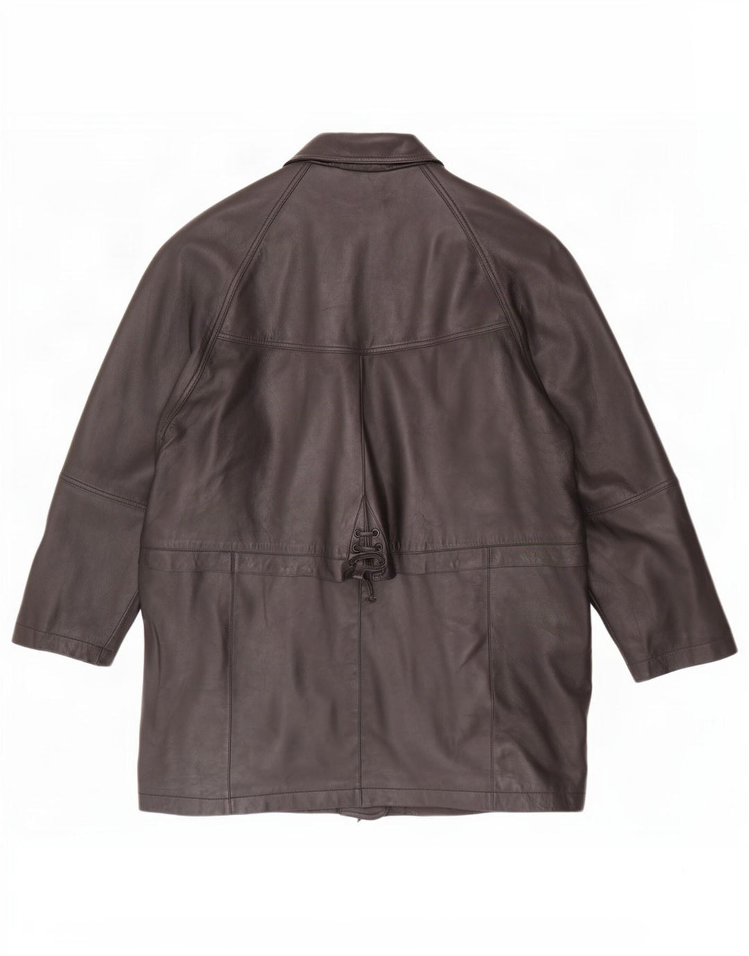 C&A Abrigo de cuero para mujer UK 46 Grande Negro