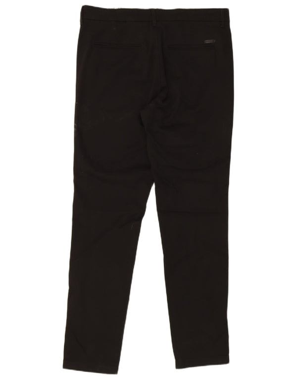 Jack & Jones Mens Slim Chino Pantalones W33 L32 Algodón Negro