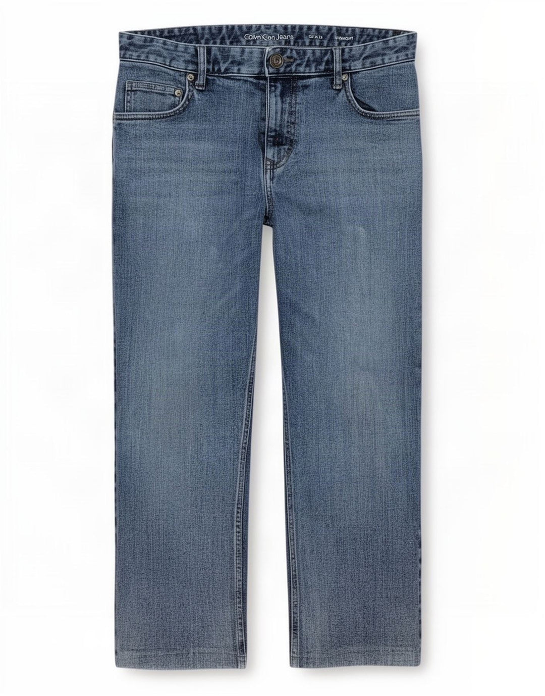 Calvin Klein Jeans rectos para hombre W34 L26 Algodón azul