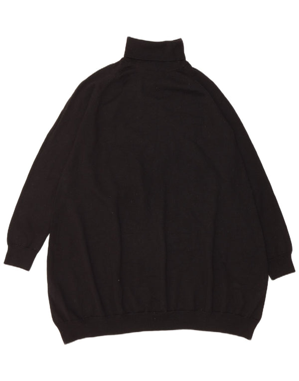 Cos Vestido tipo jersey de manga larga con cuello vuelto para mujer, talla 44, talla M, color negro