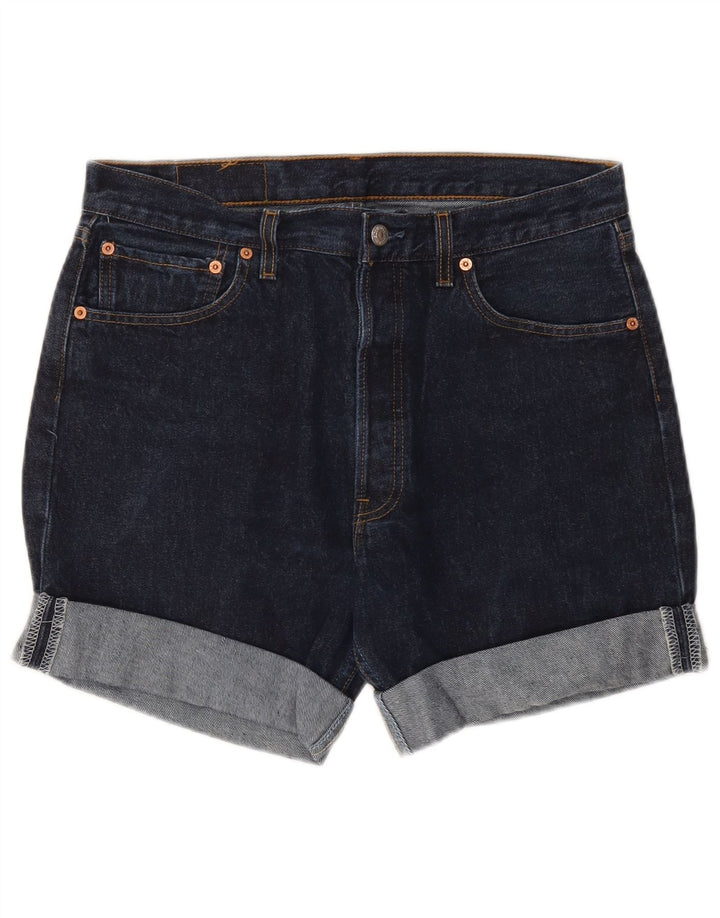 Levi's Mens 501 pantalones cortos de mezclilla W34 grande azul marino