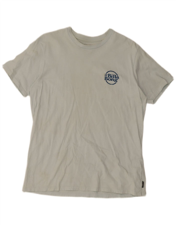 Billabong Hombre Camiseta Top Grande Azul Algodón