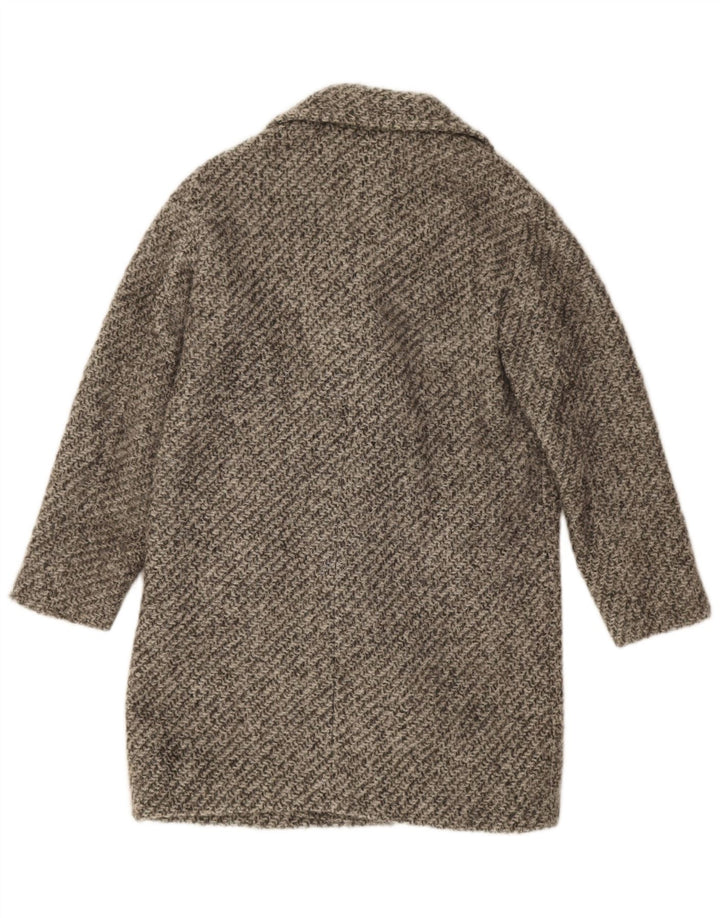 Jigsaw Abrigo de doble botonadura extragrande para mujer UK 6 XS Acrílico gris