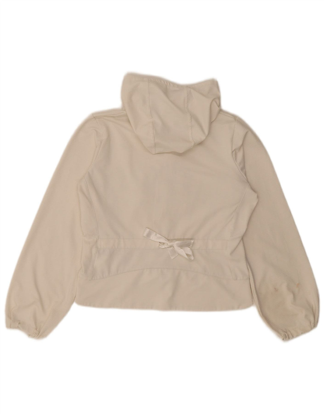 Nike - Chaqueta corta con capucha para mujer, talla 10/12, color blanco