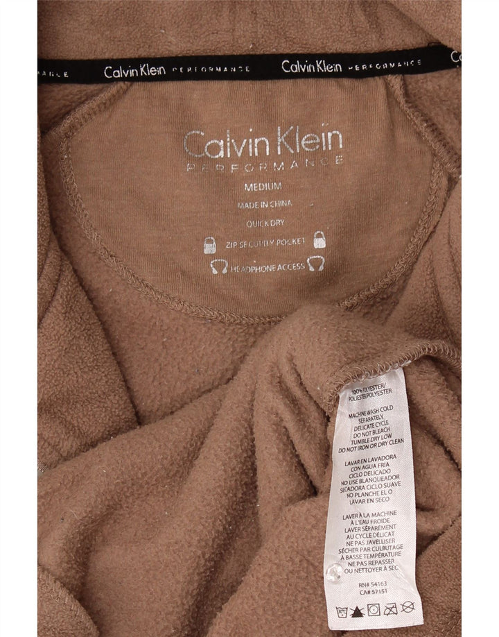 Calvin Klein Chaqueta polar gráfica para mujer Reino Unido 14 Poliéster marrón medio
