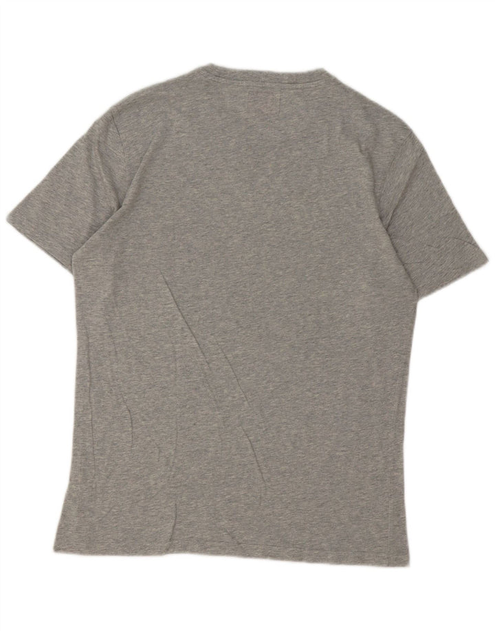 Sundek Camiseta gráfica para hombre Top de algodón moteado gris medio